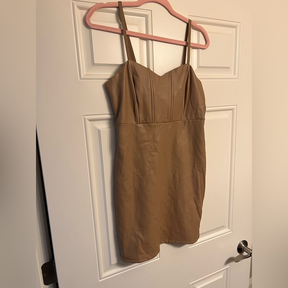 Guess Kiva Pu mini dress NWT